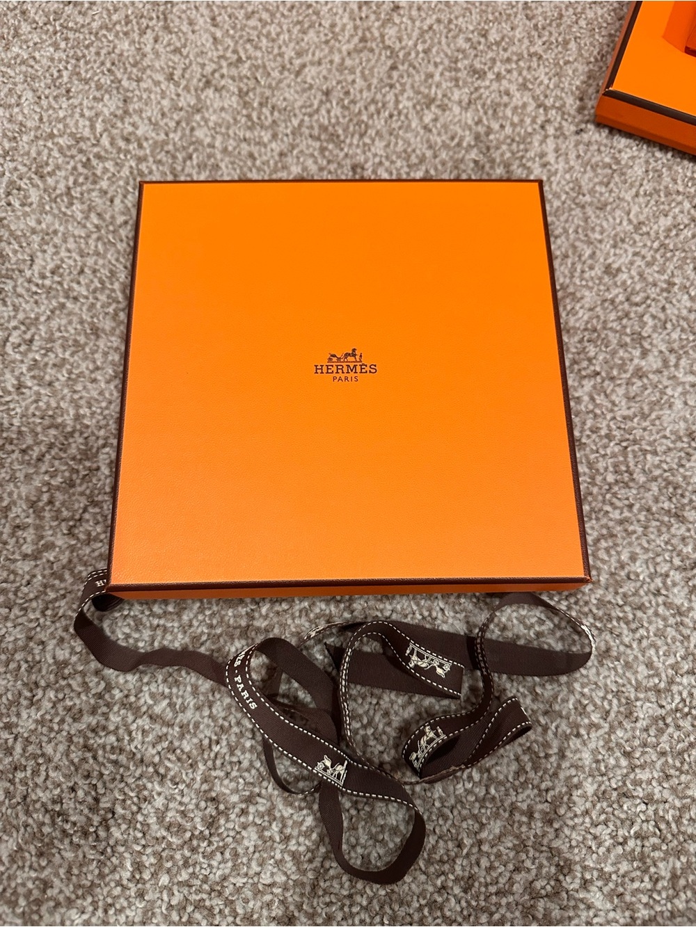 Orange Gift Box with Brown Ribbon - Men Accessories